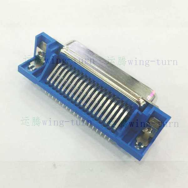 Totem RC36MS-90 board end PCB 57-36 Core public seat bend foot small black clamp SCSI CN36P bend pin