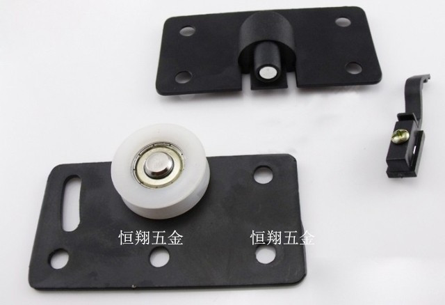 Add bearing wheel Cabinet moving door push and pull door silence Round door wheel Wardrobe pulley furniture moving door wheel