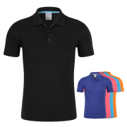 Của nam giới và phụ nữ ve áo bông polo áo sơ mi t-shirt văn phòng màu rắn quần áo làm việc ngắn tay nhóm quần áo in logo