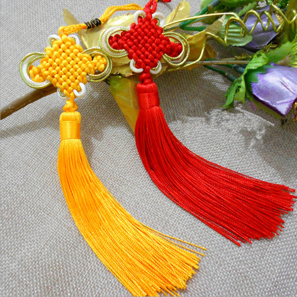 Boutique Phnom Penh line Chinese knot small Chinese knot hanging decoration Hand-woven special Gongli jewelry full of 10 pieces