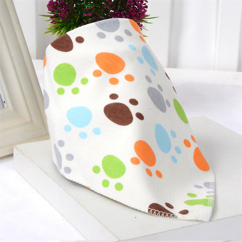 Baby Triangle Towel Baby Saliva Towel Pure Cotton Double Layer Press Button Newborn Child Bib Hood Spring Summer Round Neck Scarves