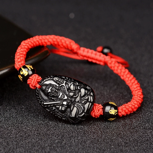 宏图好运 Браслет из красной нити, аксессуар, четки из круглых бусин, китайский гороскоп