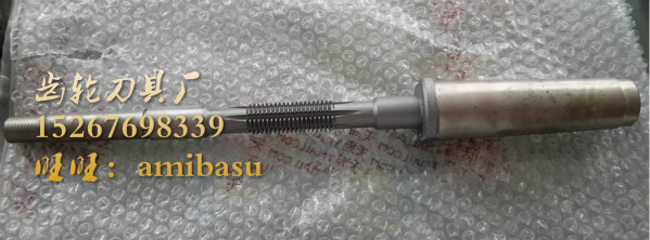 Worm gear hob M 1 alpha 2 0 ° single head chamfered Mohs 4 5 handle Barchas coating Non-standard to do