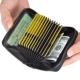 Lớp đầu tiên của gói thẻ da nam Thẻ tín dụng bằng da đặt khóa kéo đàn organ clip nữ nhiều thẻ thẻ gói nhỏ - Chủ thẻ