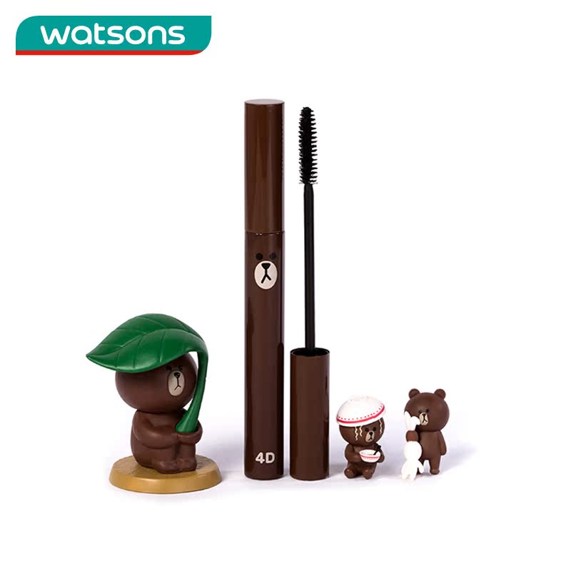 包邮 韩国MISSHA x LINE FRIENDS  熊大4D立体睫毛膏 台湾屈臣氏