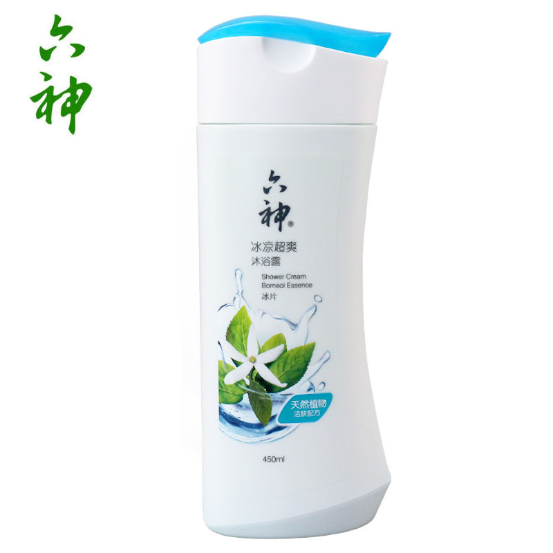 【天猫超市】六神沐浴露冰凉超爽(冰片)450ml 天然植物清凉祛汗臭