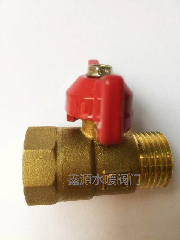 Su Ming thickened 4 points DN15 butterfly handle copper thread ball valve 2 points 3 points water valve air valve inside and outside the wire ball valve switch
