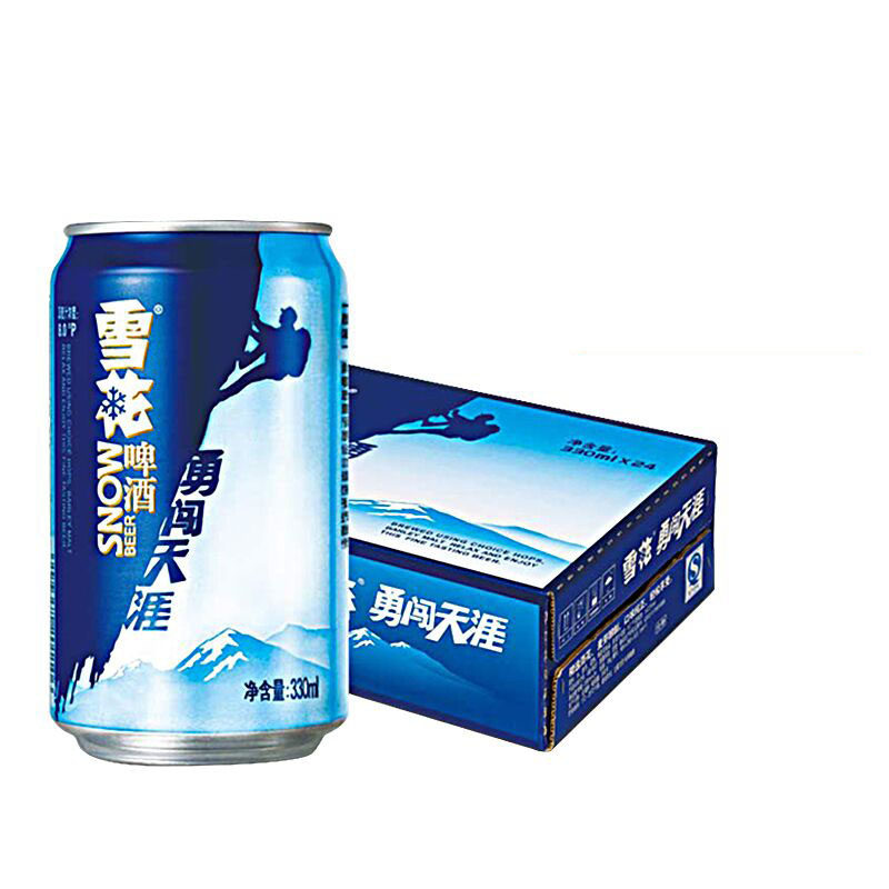 【苏宁易购】雪花啤酒 勇闯天涯拉罐330ml*24罐/箱