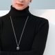 Của nam giới Slim Hàn Quốc Cao cổ Áo Len Hai Ve Áo Cổ Áo Màu Rắn Đáy Áo Tight Knit Áo Mùa Thu Mùa Đông Nam Mặc áo thun nam Áo len cổ tròn