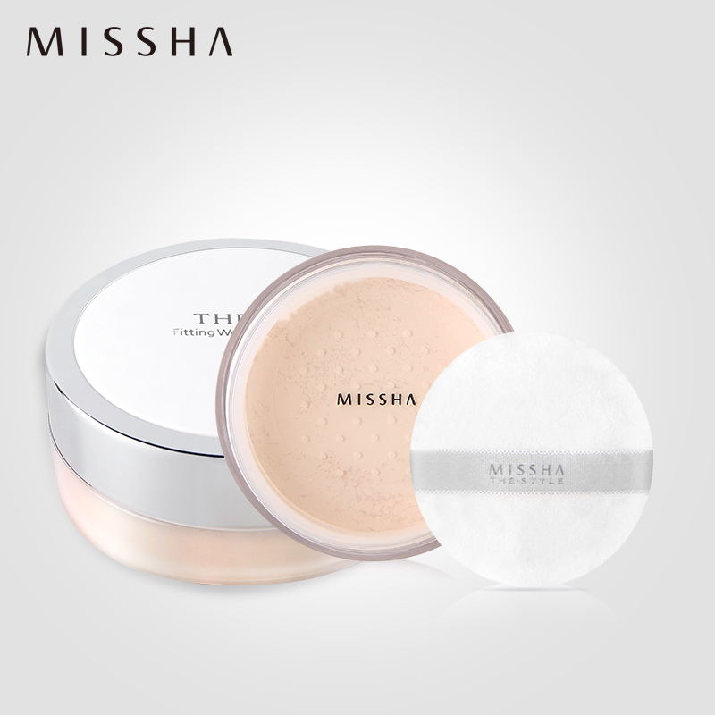 Missha 谜尚轻滢亲肤蜜粉 散粉 定妆粉 粉饼 粉底 遮瑕控油 防水