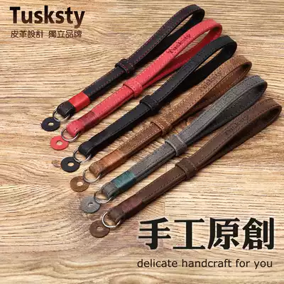 Suitable for Sony ILCE-7RM2 A A6000 RX1R Fuji camera cowhide wrist strap