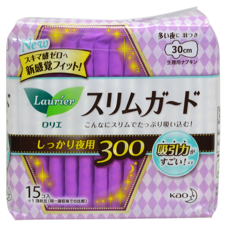 【日本直邮】日本花王乐而雅瞬吸夜用护翼卫生巾30cm15片