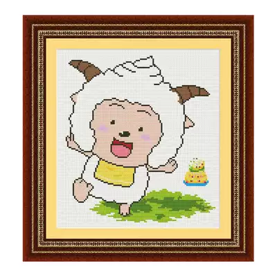 Happy Yang sheep and sheep and gray wolf Lazy Sheep new cross stitch