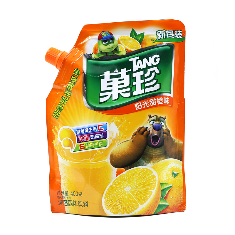 【天猫超市】 亿滋 果珍果味冲饮饮料菓珍壶嘴装阳光甜橙400g