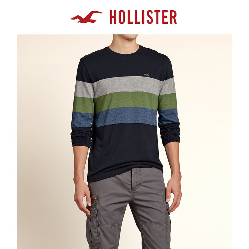Hollister 条纹圆领 T 恤 男 98802