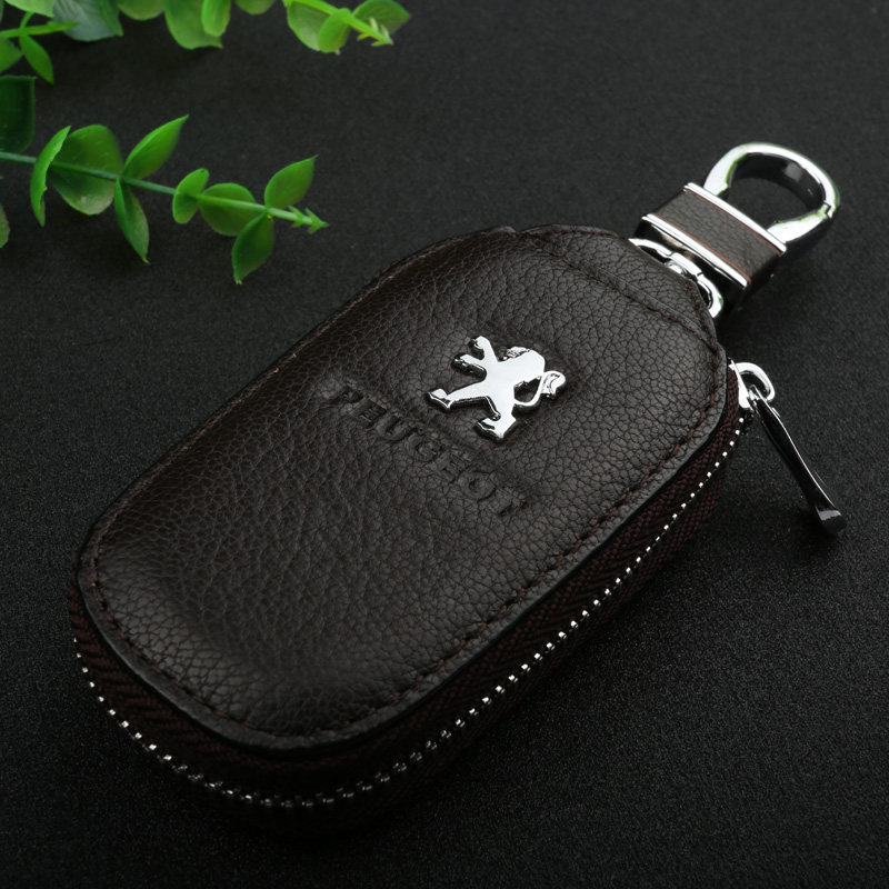 东风标致2008 3008 4008 RCZ 标致汽车真皮钥匙包 套 牛皮