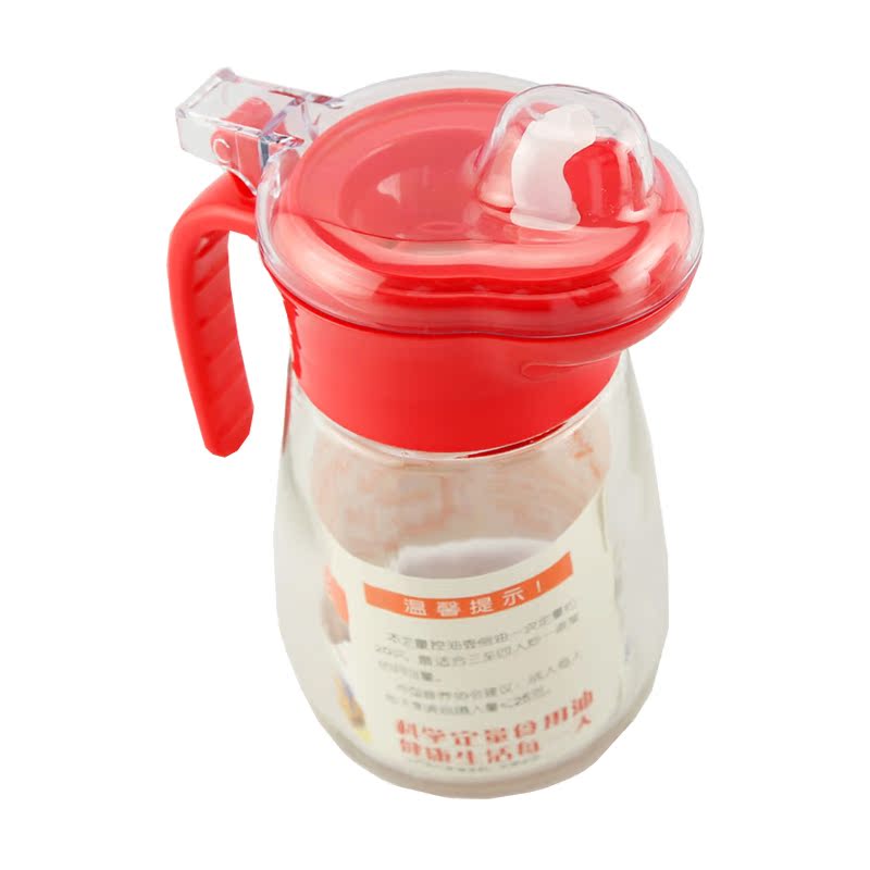振兴定量油壶 玻璃防漏定量油瓶600ml  定量控油 玻璃油壶