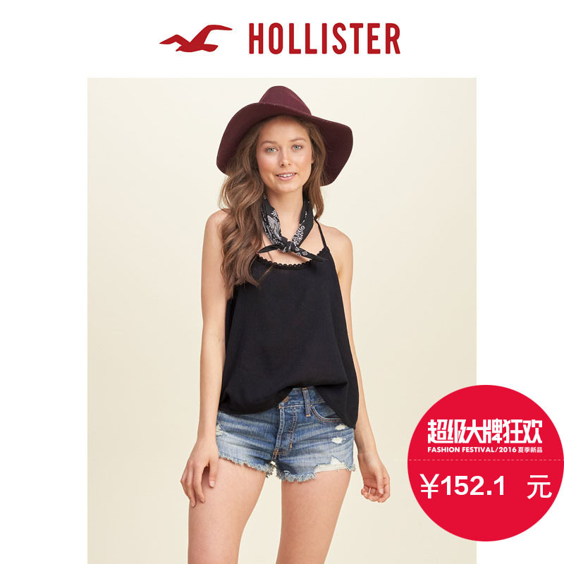 Hollister T 字背舒适吊带衫 女 120937