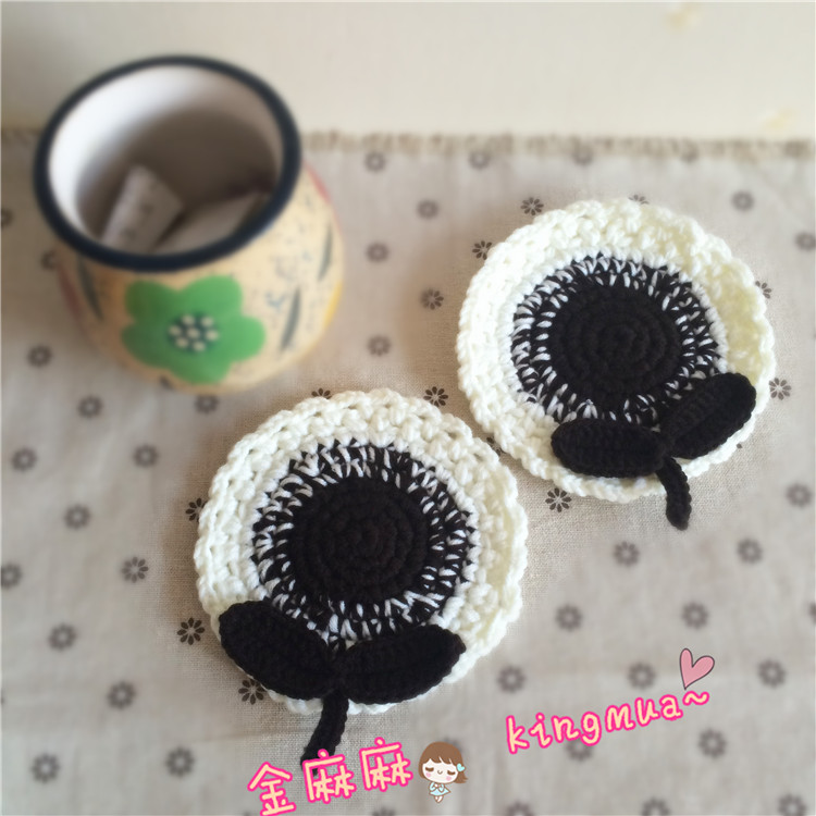 (Finished) Pure hand - made hair cup cup cushion insulation pad handhook sweet paddle pad