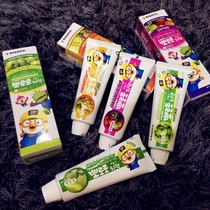 South Korea Pororo Pop Music Lele Small Penguin Children Toothpaste 90g Baby Fruit Taste Natural Mild Safe Toothpaste