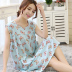 Yi đối tác mùa hè ladies nhân tạo cotton lụa không tay vest nightdress cô gái đồ ngủ lỏng tăng lỏng dịch vụ nhà Đêm đầm