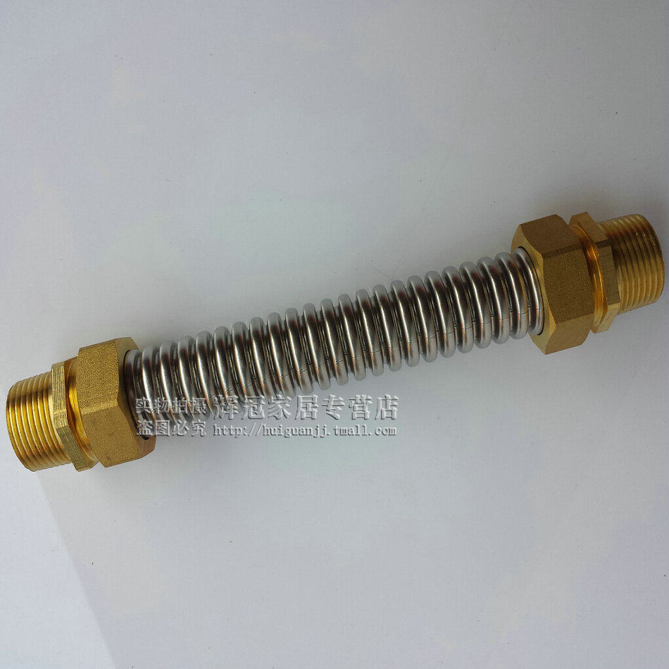 Brass stainless steel air conditioning bellows ventilator coil air conditioning metal connected water intake hose 2 inch DN50 40