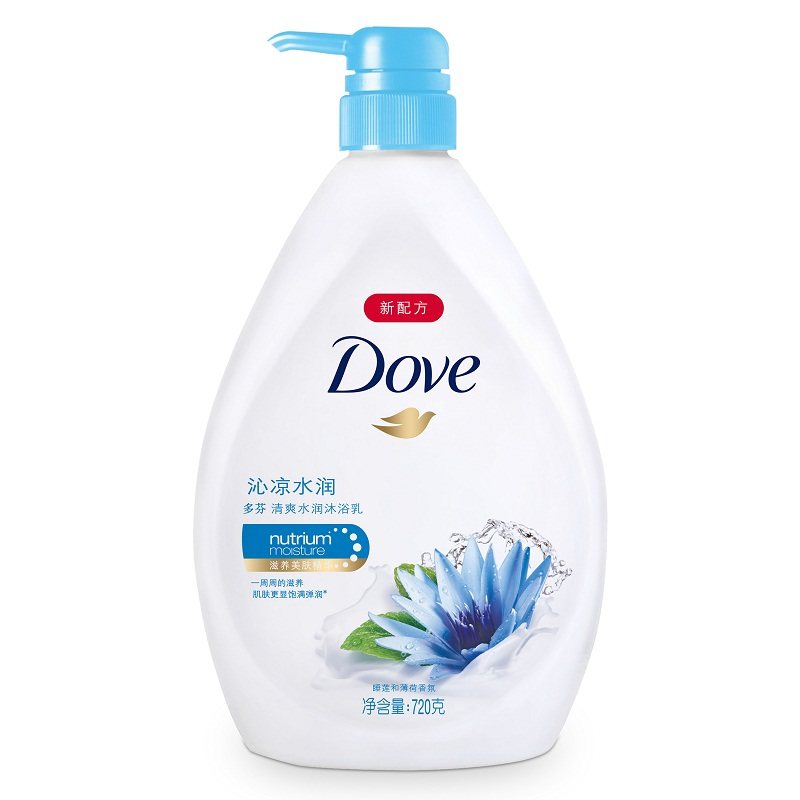 Dove多芬沐浴露沁凉水润沐浴乳720ml 清爽保湿