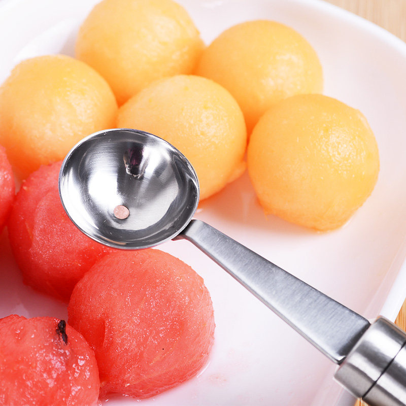Dad stainless steel watermelon spoon digging ball spoon Fruit digging