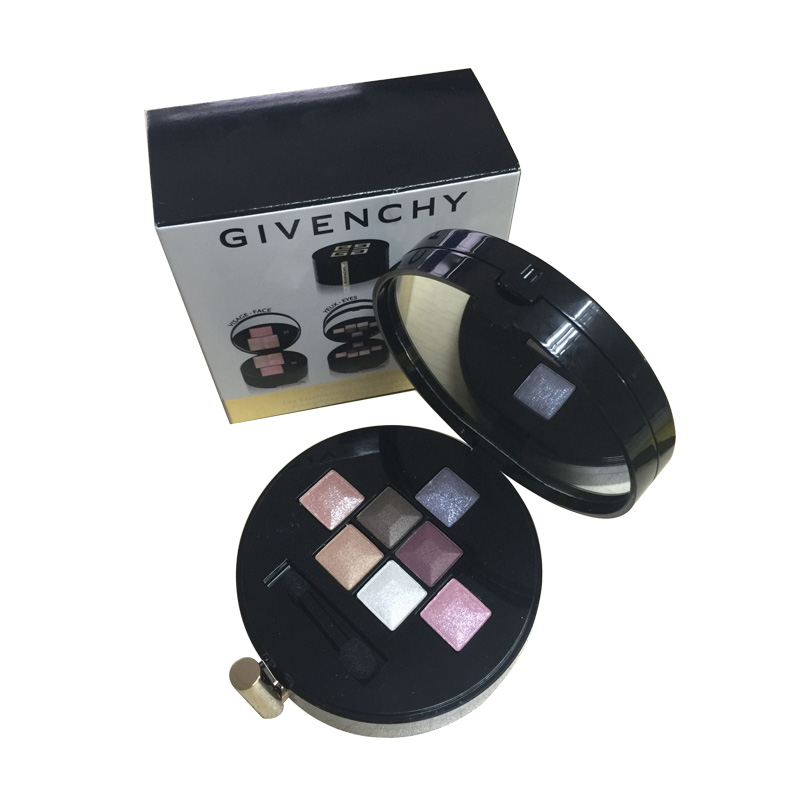 Givenchy/纪梵希限量3层圆形便携式彩妆盒 腮红/粉饼/眼影/睫毛膏
