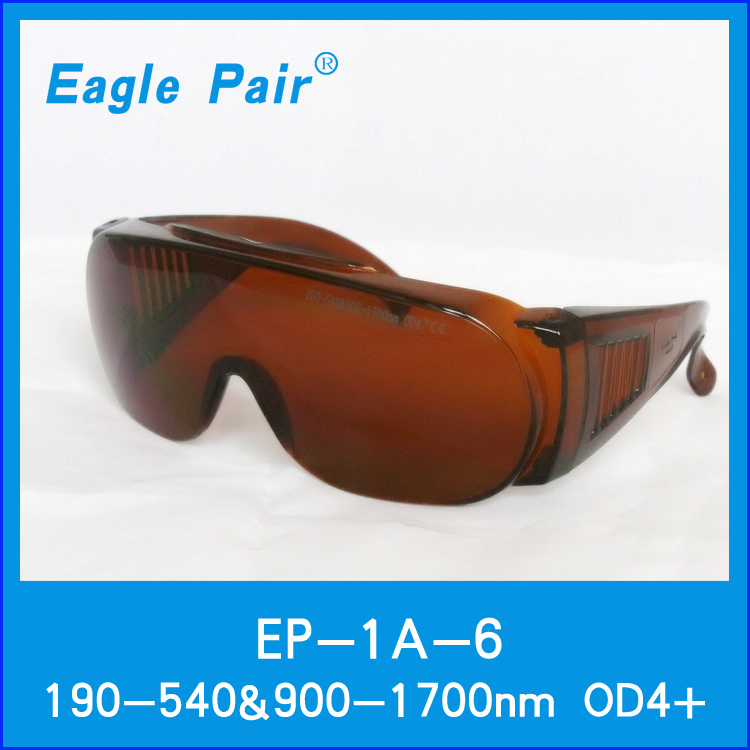 Eagle Pair EP-1A Style 6 Wide Spectrum Continuous Absorption Laser Protective Goggle Glasses
