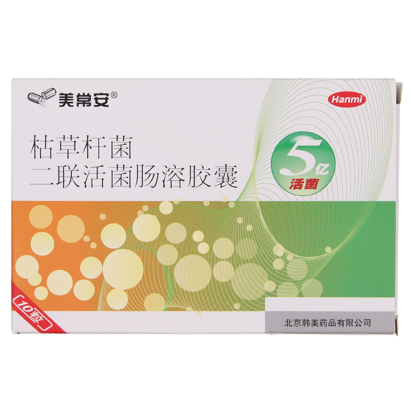 美常安 美常安 枯草杆菌二联活菌肠溶胶囊 250mg*10粒/盒