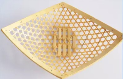 Deep Square Block Handmade Bamboo Woven Green Bamboo Bed Hotel Featured Plate Fruit Tray Decoration Pan Folk Crafts