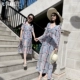 Trang phục dành cho phụ huynh và trẻ em 2019 mới dành cho mẹ và con gái