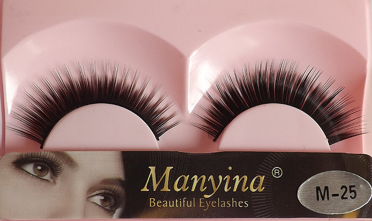 Manyina Manyna finely loaded false eyelashes (dense slim fit stage special M25 equipped with small glue
