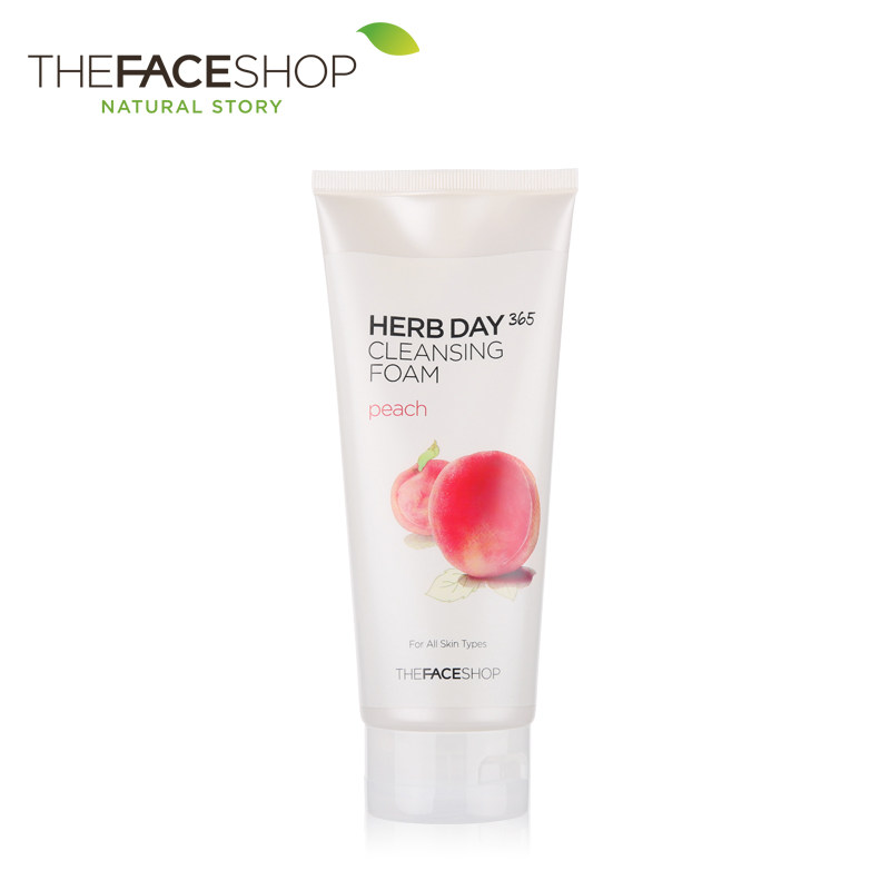 【天猫超市】菲诗小铺每日草本水蜜桃泡沫洁面膏170g深层清洁保湿