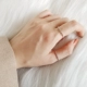 S925 sterling bạc nhẫn nữ dòng Nhật Bản và Hàn Quốc sóng răng cưa kim cương sáng cá tính hoang dã nhẫn đơn giản trang sức Hàn Quốc nhẫn kim tiền pnj Nhẫn