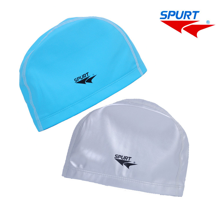 South Korean brand Spel comfort swimming cap PU cap Atmospheric waterproof and breathable student long hair Men and women General