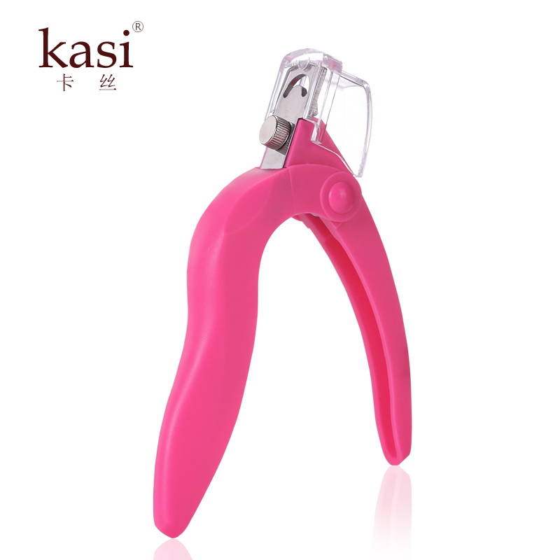 KaSi一字剪U形剪甲片剪指甲钳水晶甲光疗甲延长修型剪刀美甲工具