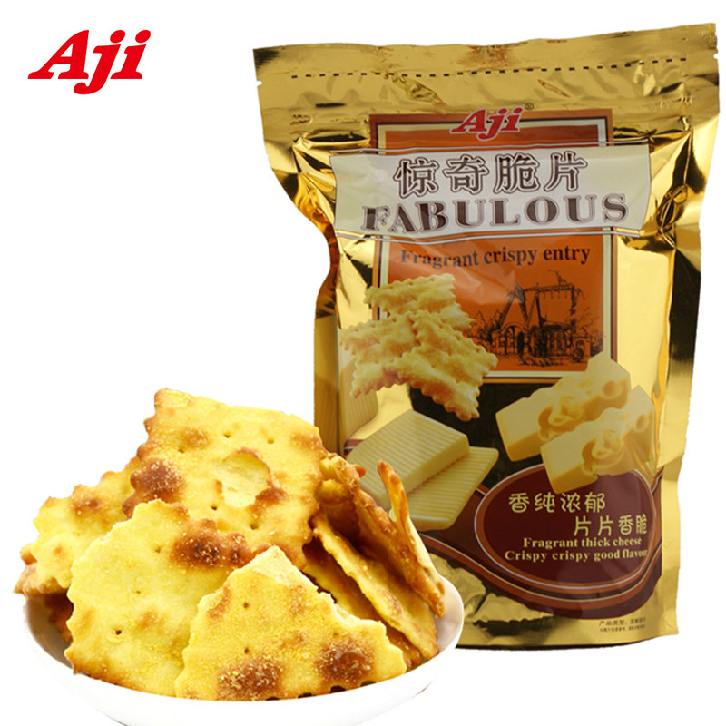 【天猫超市】Aji惊奇饼干惊奇脆片金黄起司味200g克(国产新包装)$