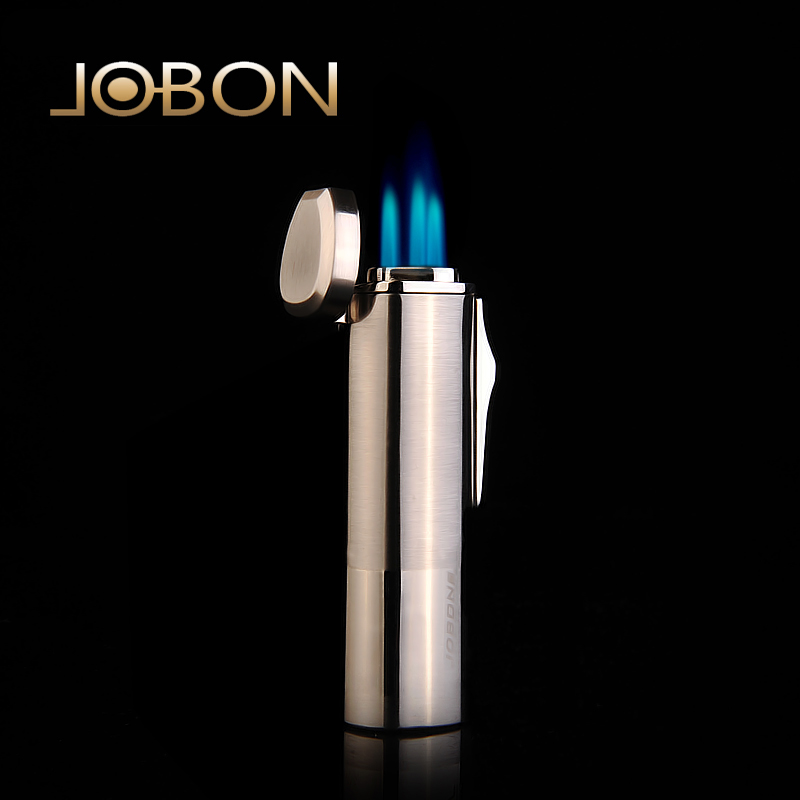 Triple Holes Straight Spray Inflatable Windproof Lighter Creative Personality Gift Metal Cigar Lighter Cigarette Lighter