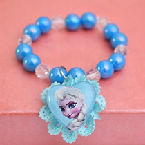 Love yarn Princess bracelet Frozen cartoon children bracelet handmade beaded flower crystal bracelet jewelry