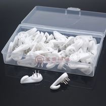 Medium Hooks Wall Nails Wall Hooks White Hook Picture Frame Nails 50pcs Per Box 