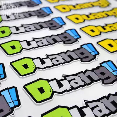 TUTU Tutu Car Stickers-Duang Jackie Chan Funny car stickers Fun stickers Front and rear glass reflective stickers