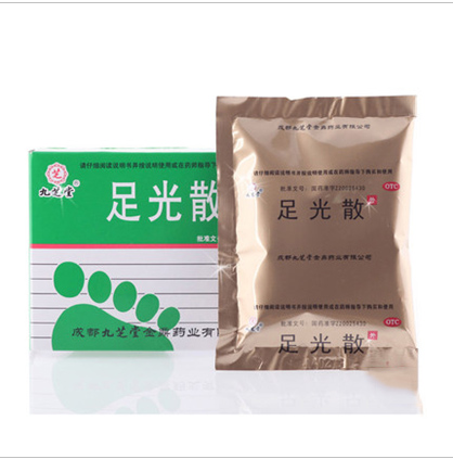 九芝堂 足光散40g*3包 治脚气脚臭足癣 足光粉 去死皮去脚臭 包邮