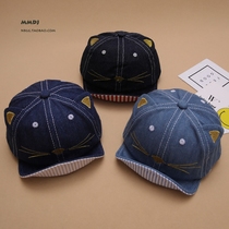 Spring Fall Baby Hat 6-12 Months -2 Year Old Cute Kitty Cowboy Duck Tongue Cap Adjustable Baby Sun Hat