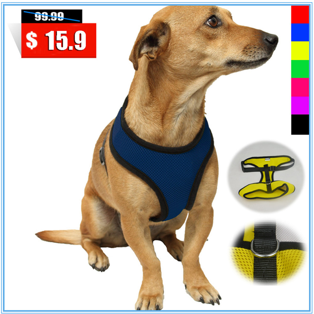 Pet vest large, medium and small dog training vest chest holding baby bag can be connected to leash teddy poodle dog vest