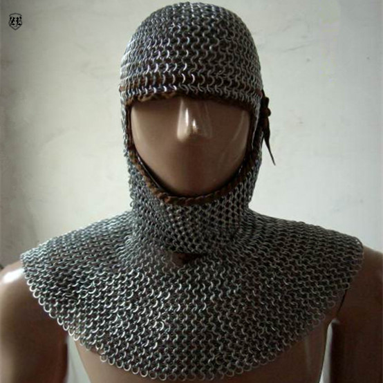 (Enhanced version of the key lock armor headscarf)Crusader knight high imitation of historical recovery armor