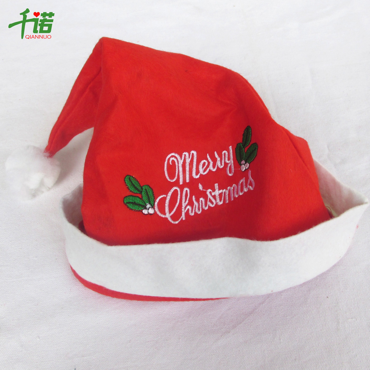 one thousand Noyer Christmas hat unwoven red Christmas hat Adult embroidered Christmas hat Christmas daily necessities