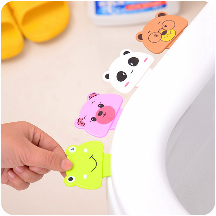 Han Style Creativity Cute Cartoon Toilet Raiser Clean Sanitary Portable Toilet Handle Flip Flops