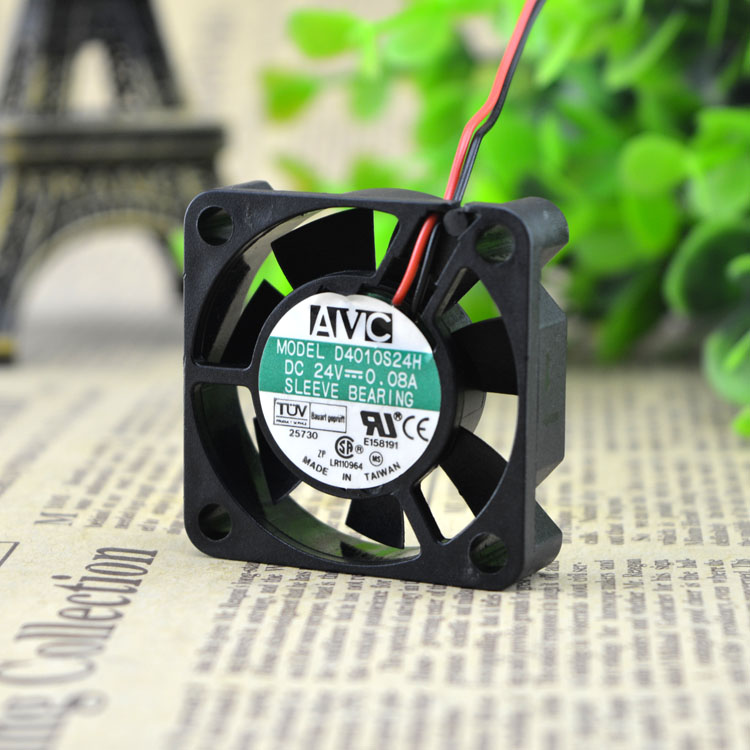 Taiwan AVC 4010 24V 24V 08A 0 fan 4CM Power cooling fan D4010S24H